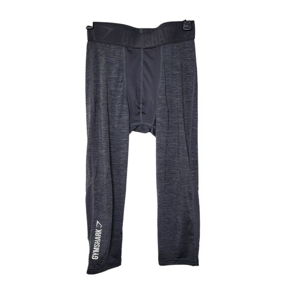 Gymshark Boys Size XL 14/16 Athletic Sports Compression Under Leggings Mid Calf - Picture 1 of 8
